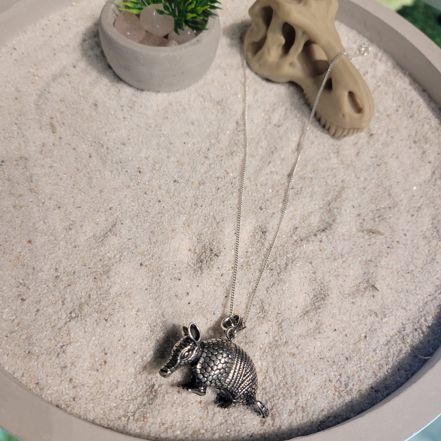 Sterling Armadillo Necklace