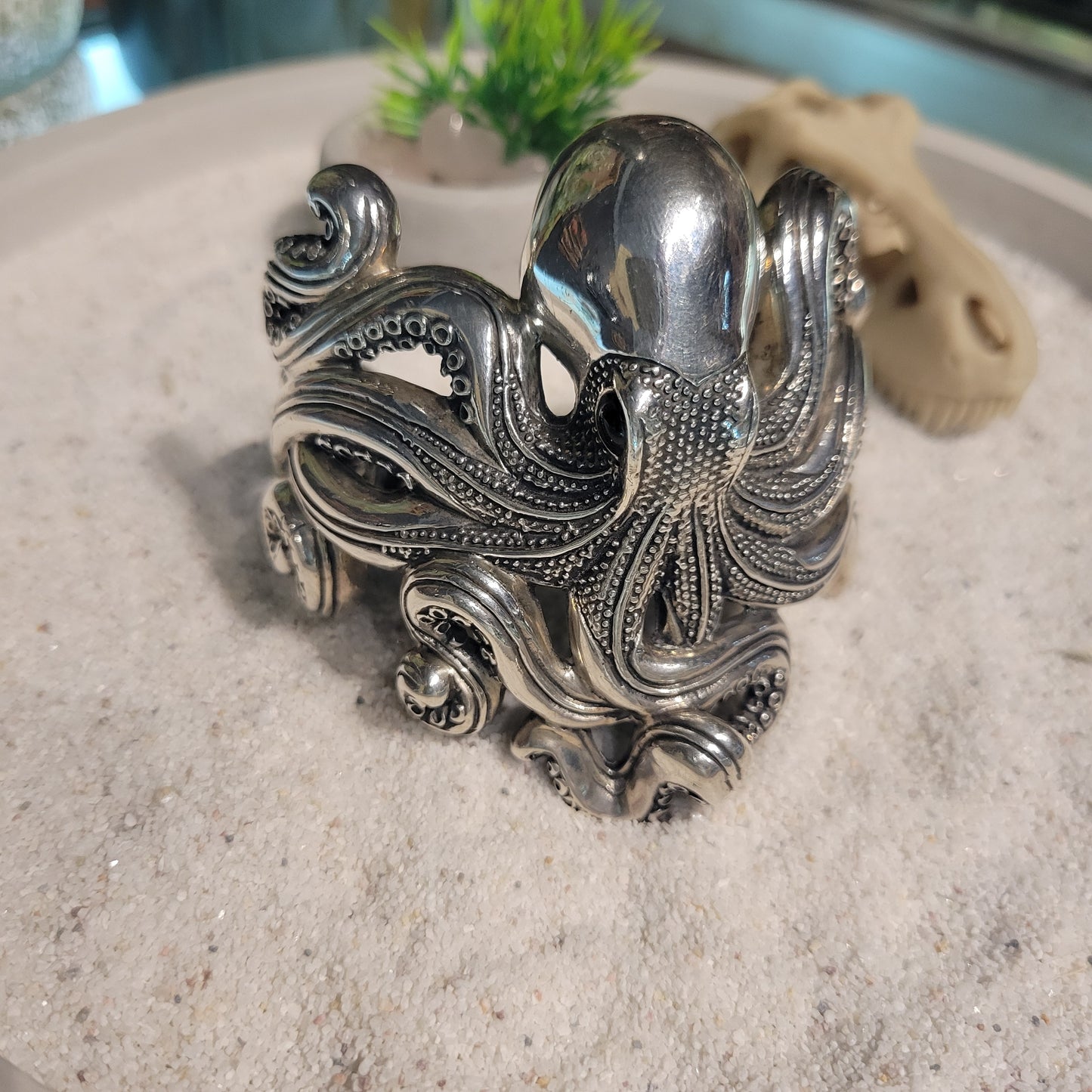 Sterling Octopus Cuff