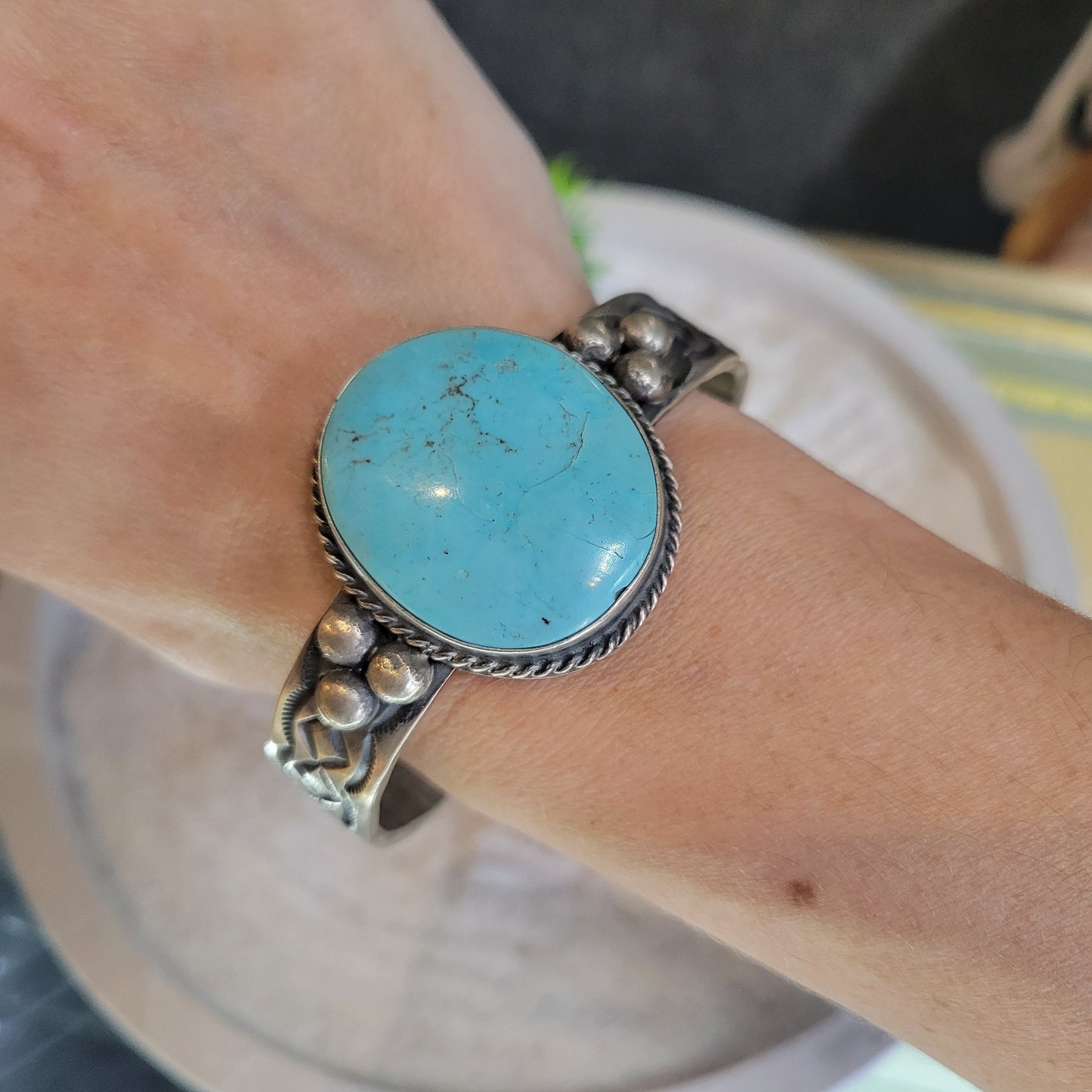 Sterling Turquoise Cuff