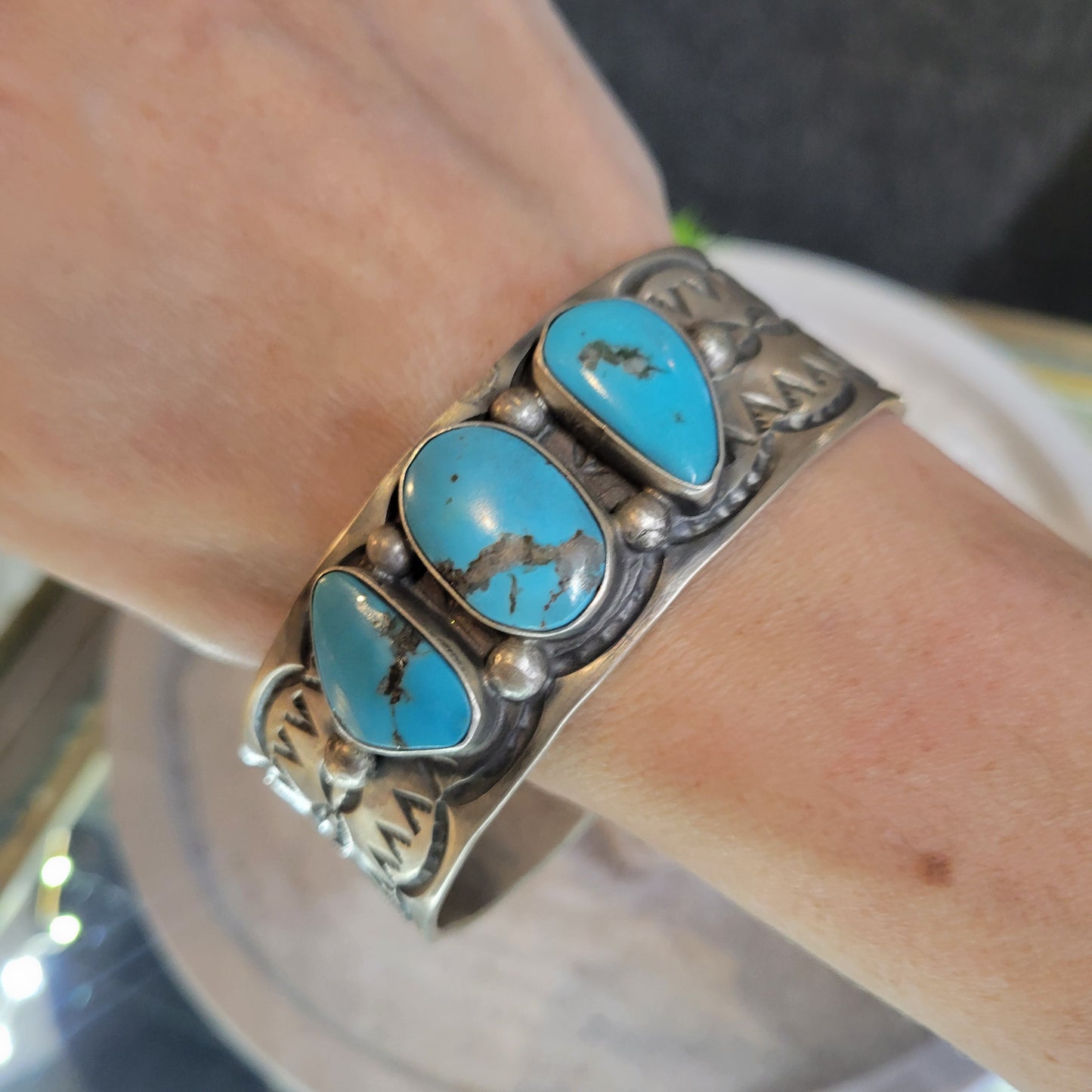 Sterling Turquoise Cuff