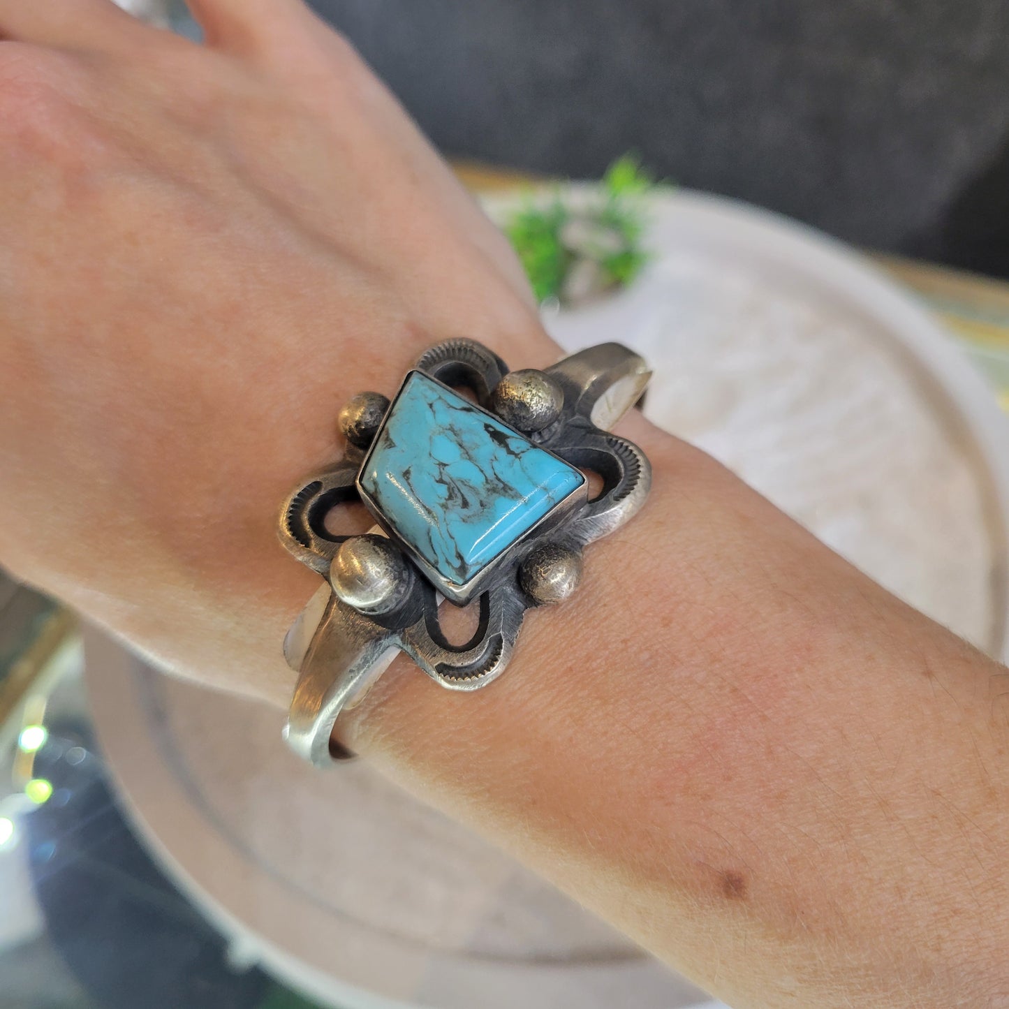 Sterling Turquoise Cuff