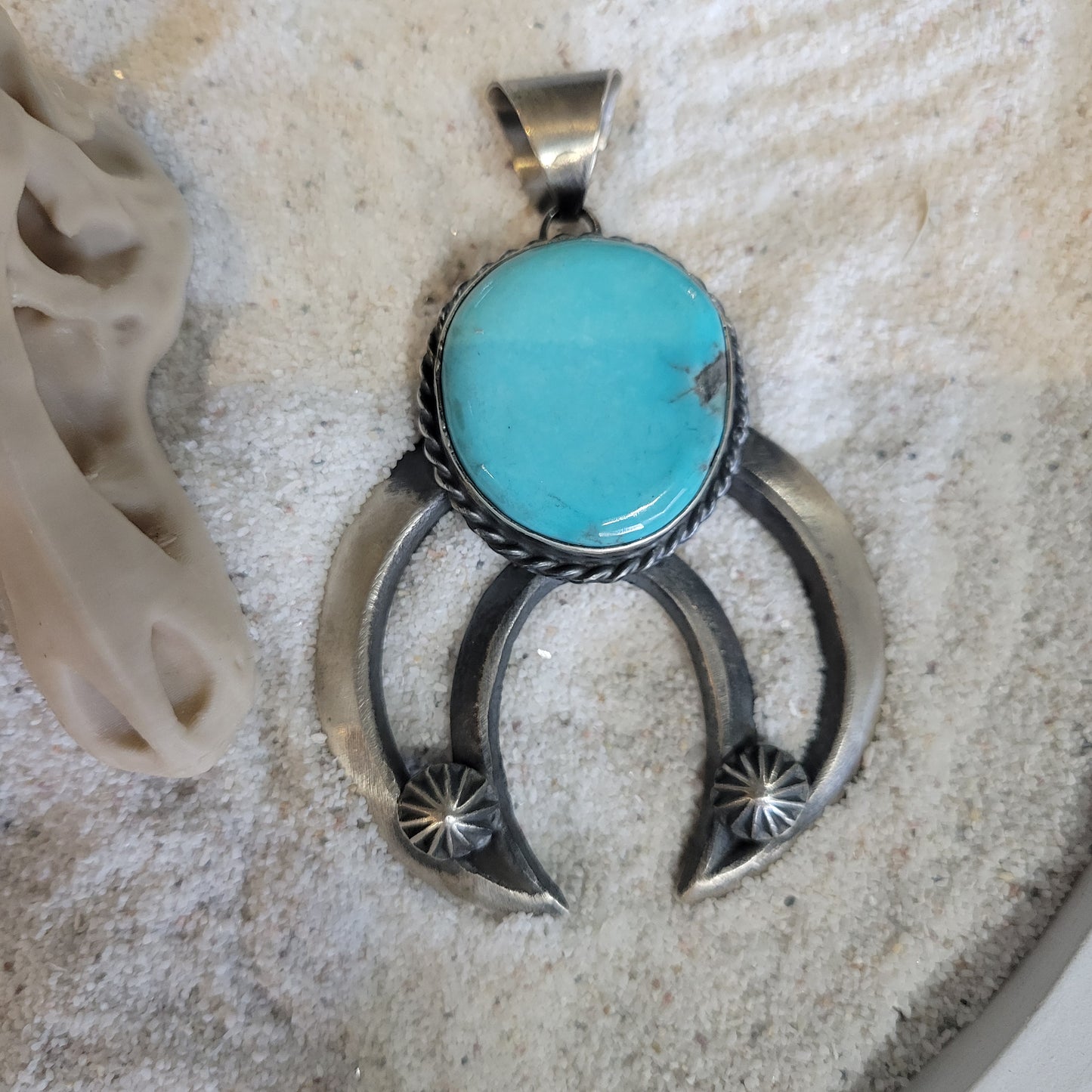 Sterling Turquoise Pendant