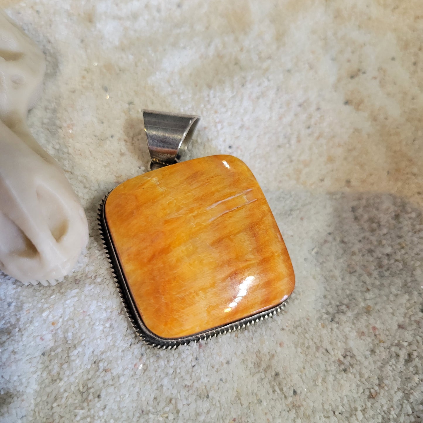Sterling Spiny Oyster Pendant