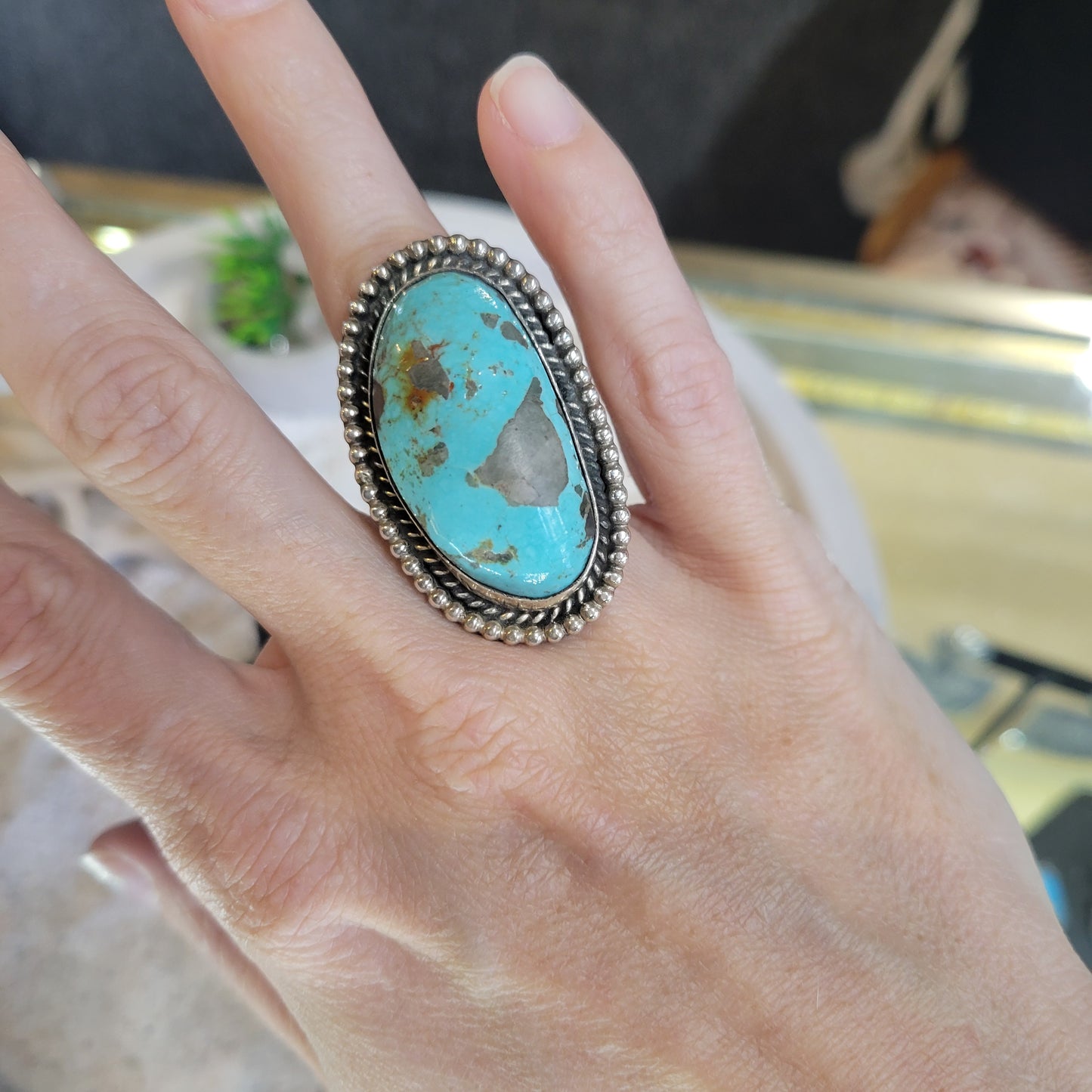 Sterling Turquoise Ring sz. 6