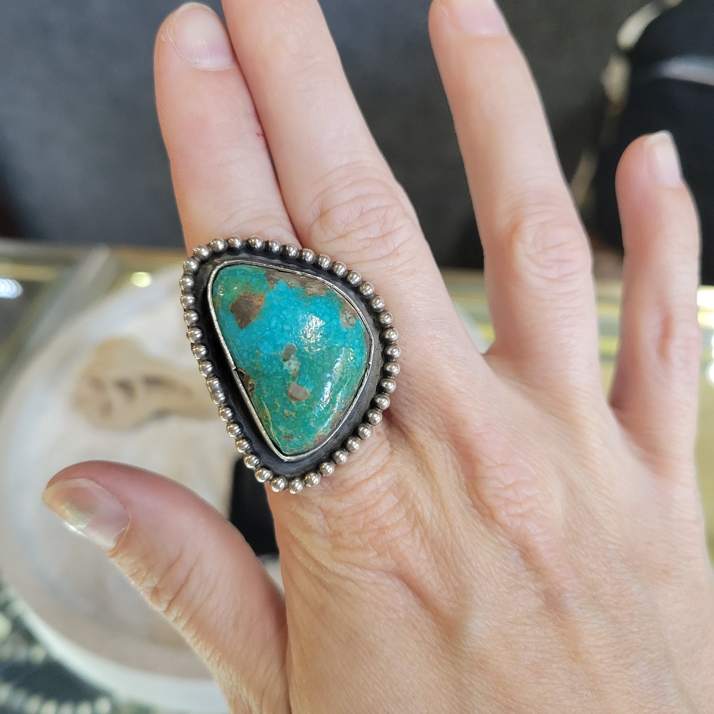 Sterling Turquoise Ring sz. 6