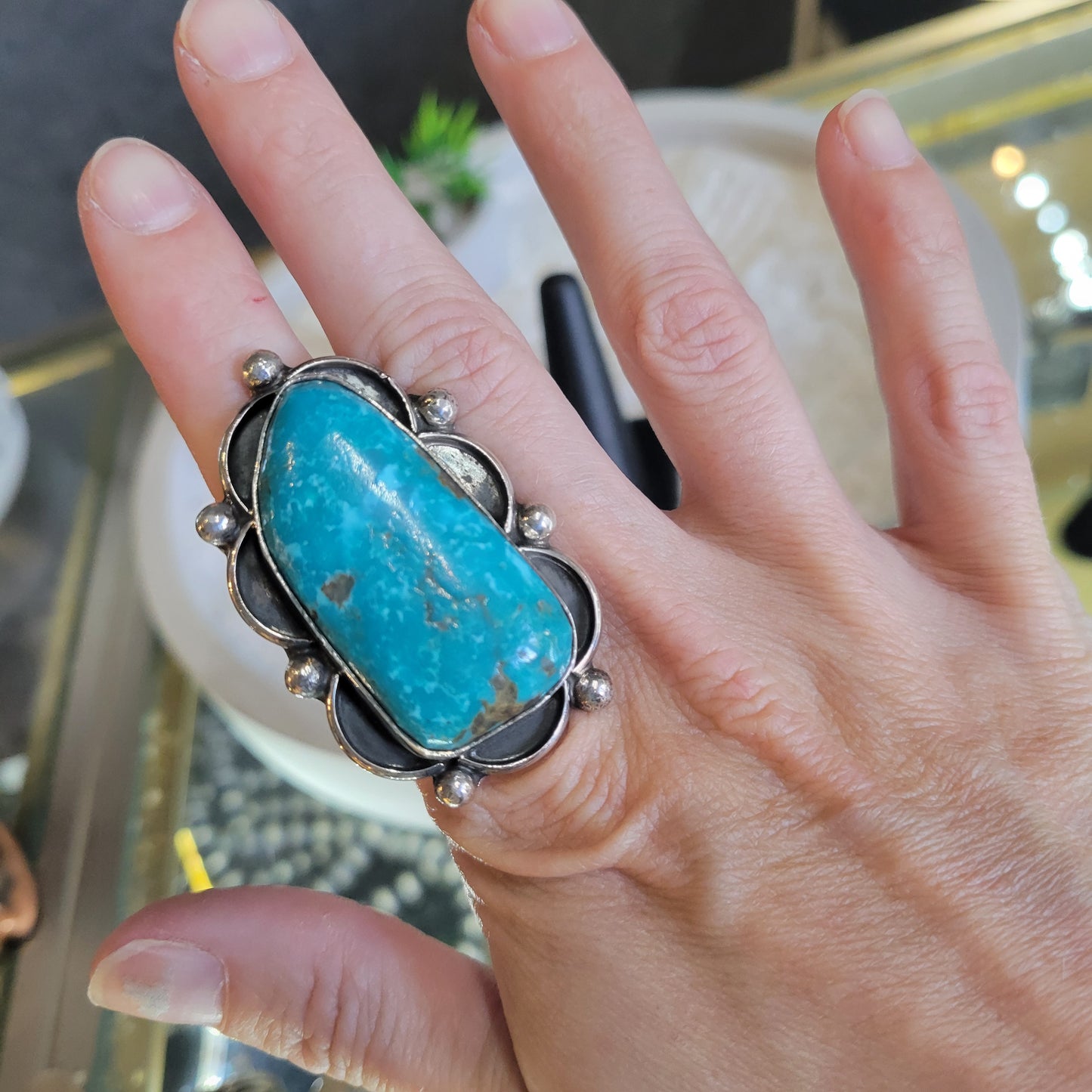 Sterling Turquoise Ring sz. 7
