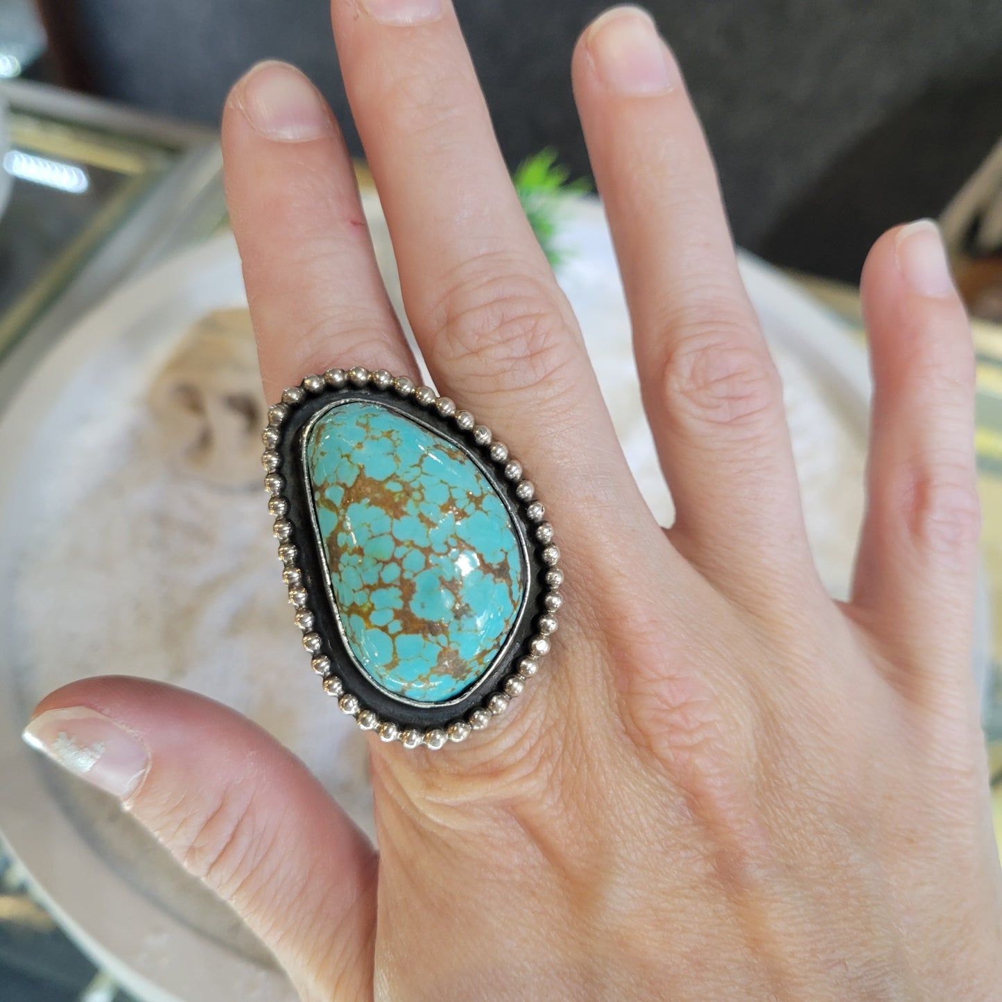 Sterling Turquoise Ring sz. 7