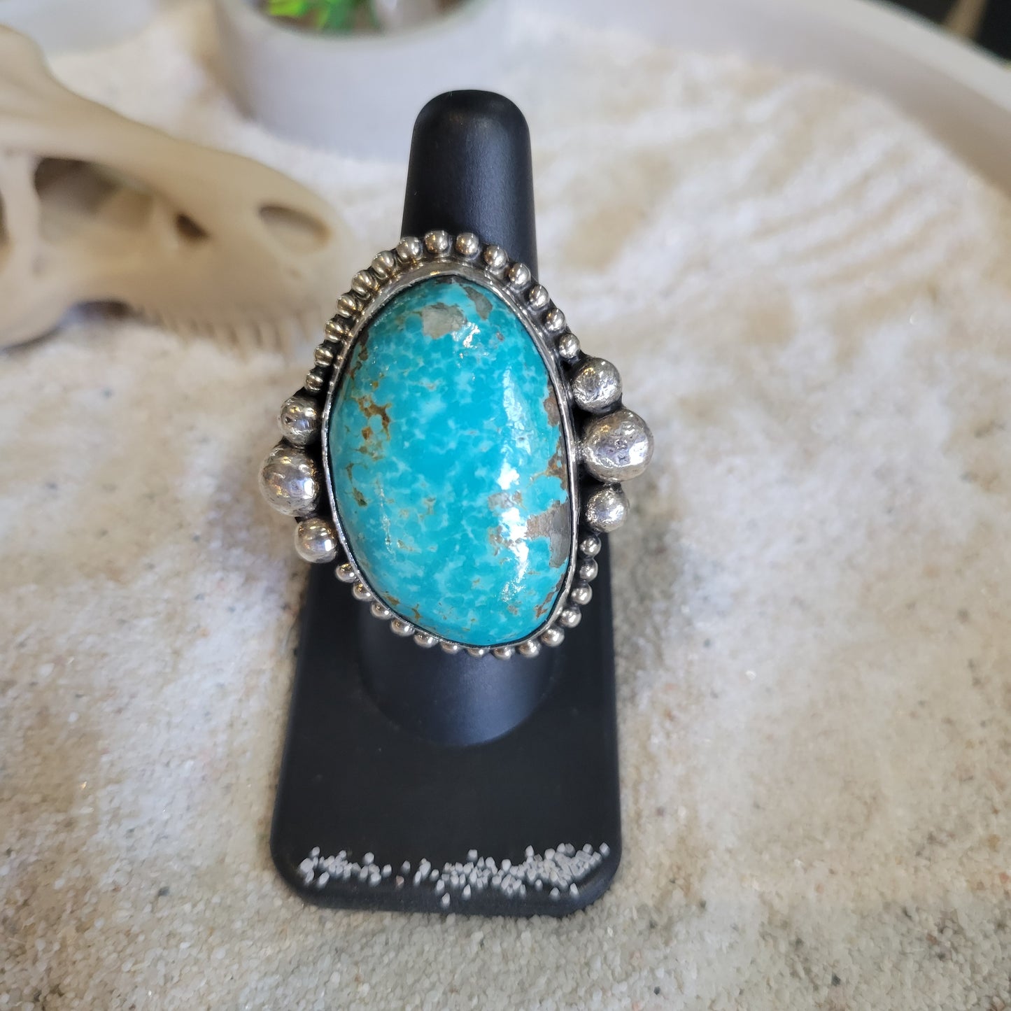 Sterling Turquoise Ring sz. 7.5
