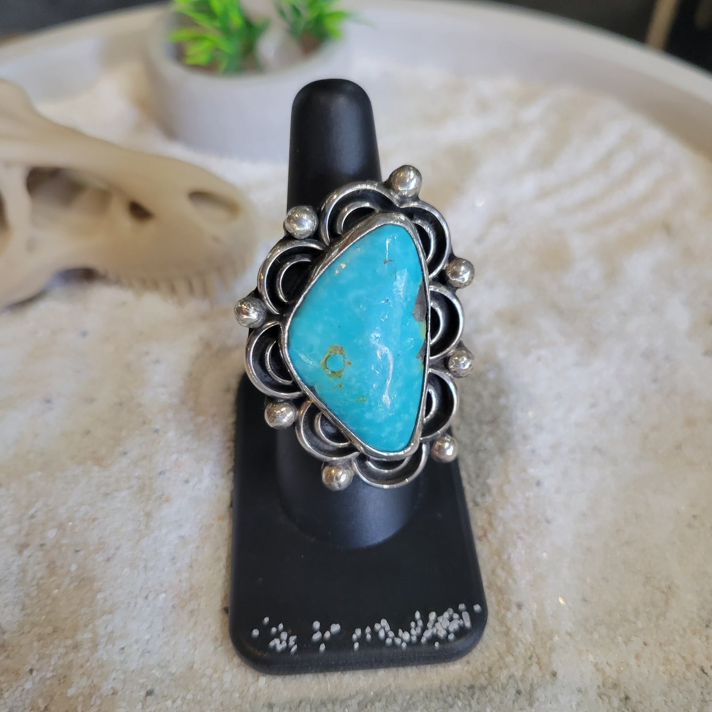 Sterling Turquoise Ring sz. 8
