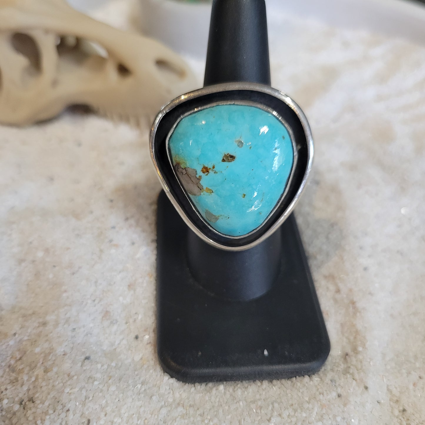 Sterling Turquoise Ring sz. 8.5