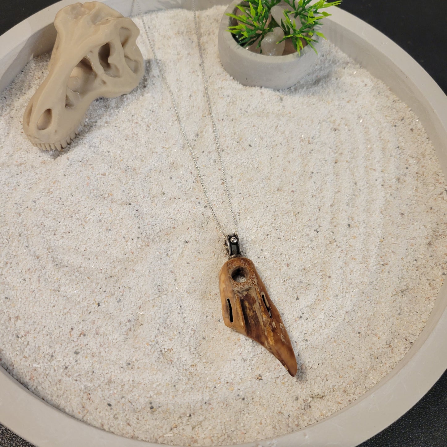 Sterling Fossil Ivory Necklace