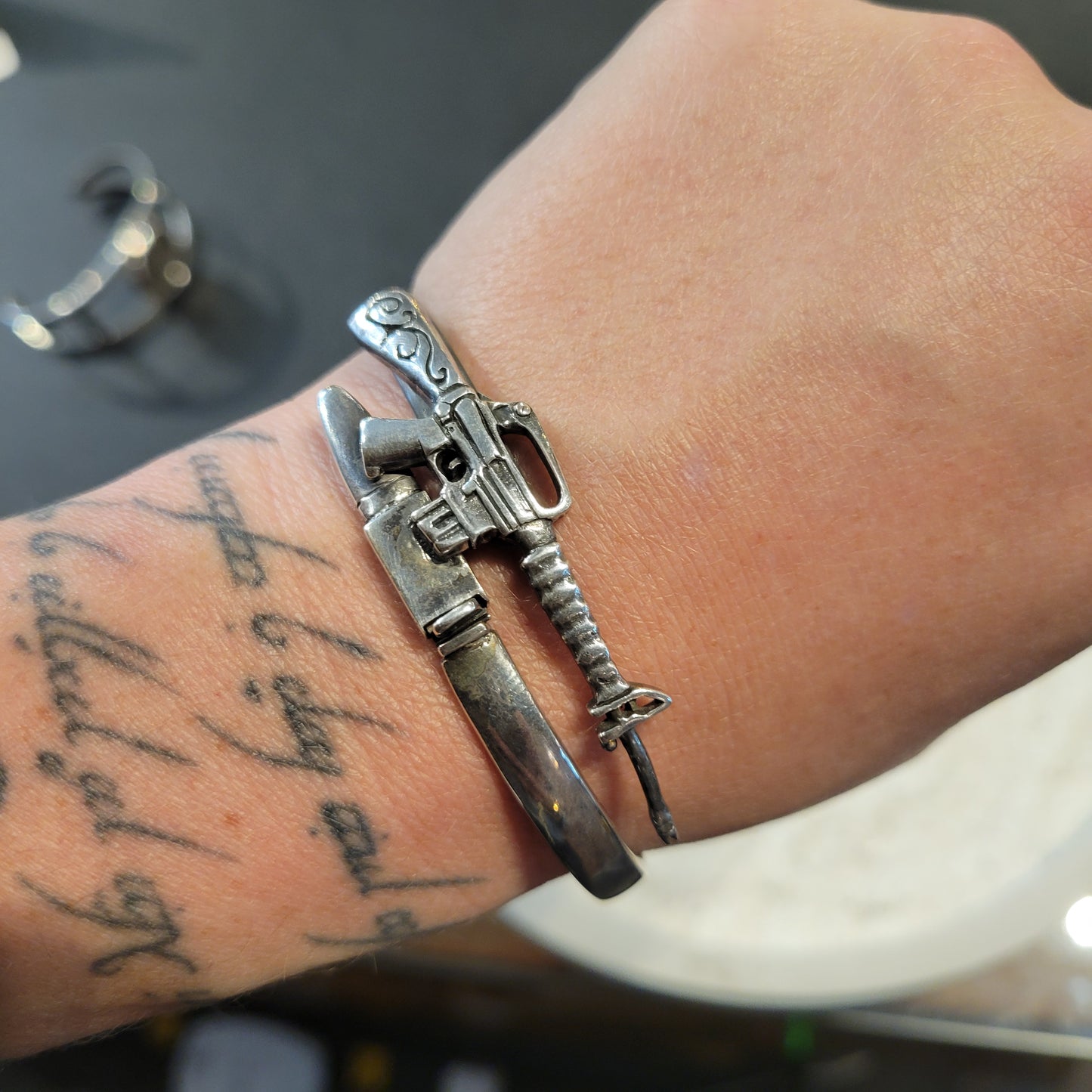 Sterling AK47 Bracelet