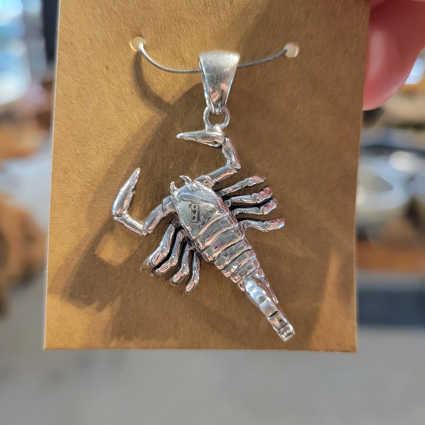 Sterling Scorpion Necklace