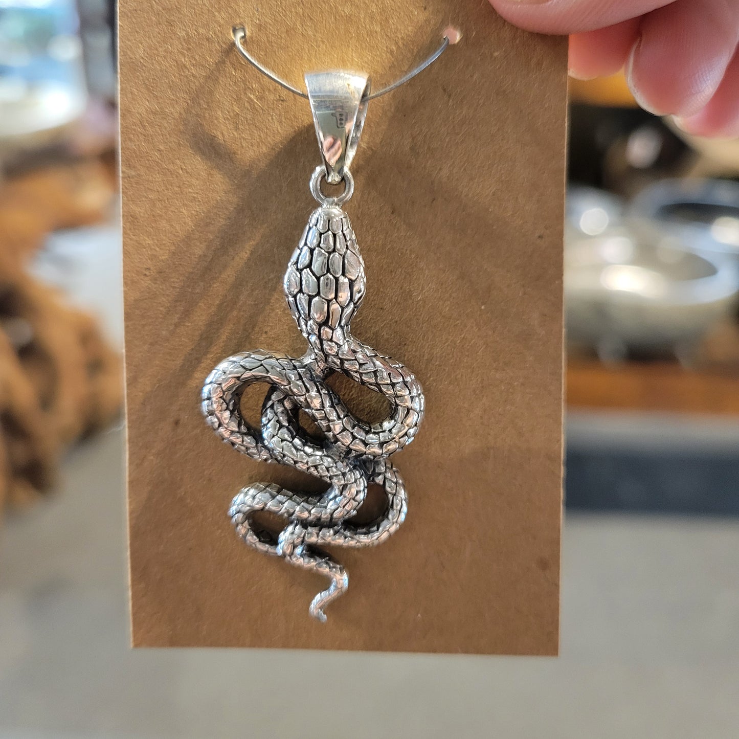 Sterling Snake Necklace
