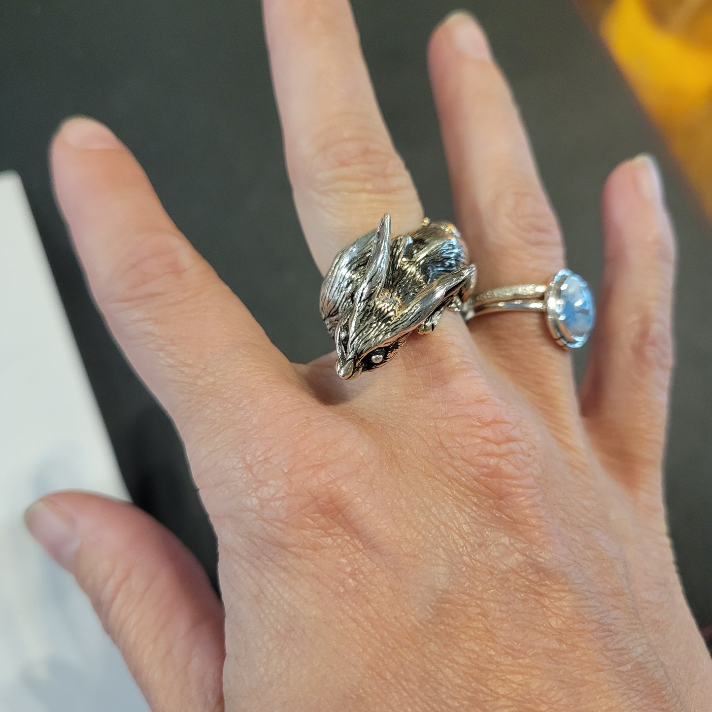 Sterling Fox Ring size adjustable