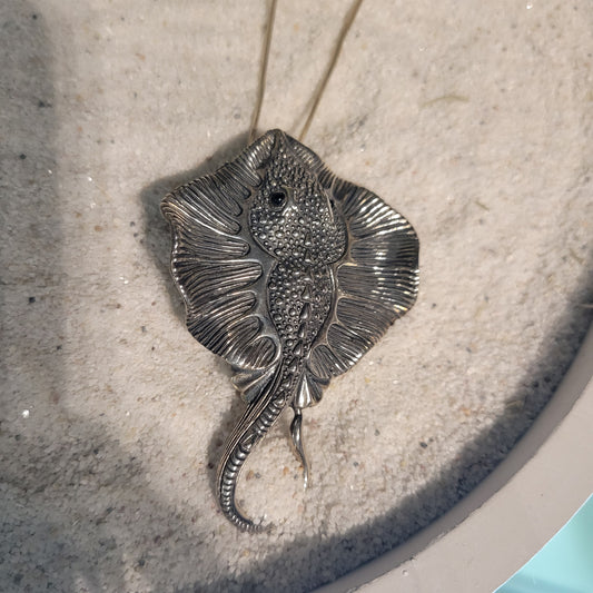 Sterling Sting Ray Necklace