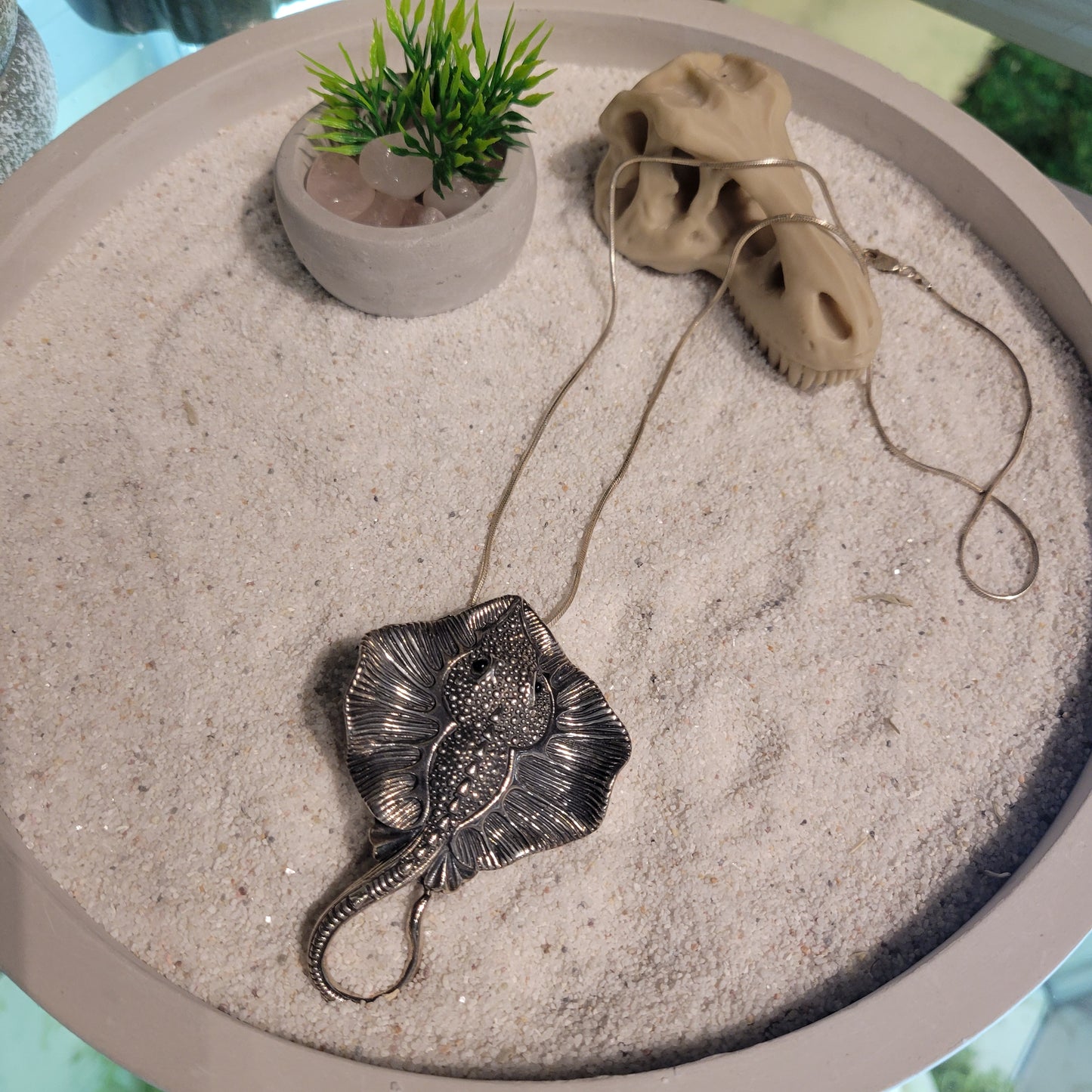 Sterling Sting Ray Necklace