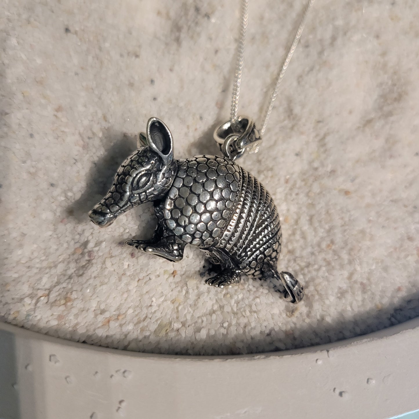 Sterling Armadillo Necklace
