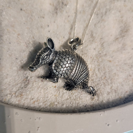 Sterling Armadillo Necklace