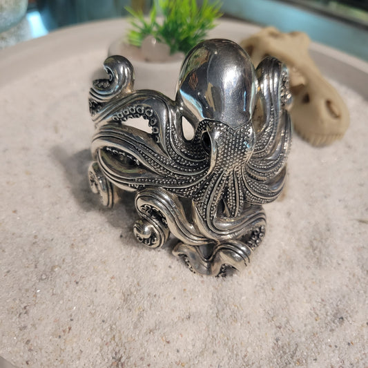 Sterling Octopus Cuff