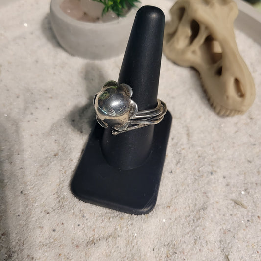 Sterling Jellyfish Ring sz Adjustable