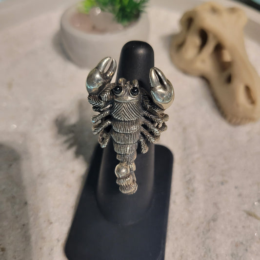 Sterling Scorpion Ring sz Adjustable