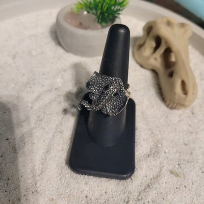 Sterling Small Stingray Ring sz Adjustable