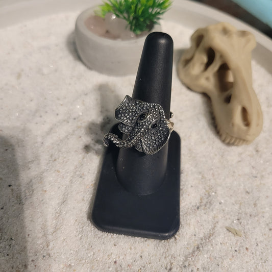 Sterling Small Stingray Ring sz Adjustable
