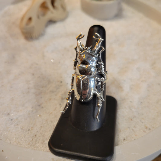 Sterling Bug Ring sz Adjustable