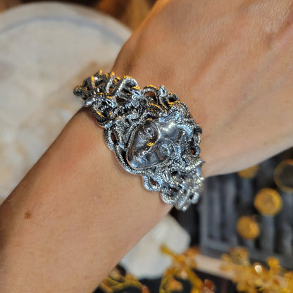 Sterling Medusa Cuff