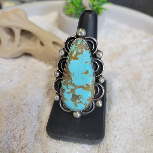 Sterling Turquoise Ring sz. 8.5