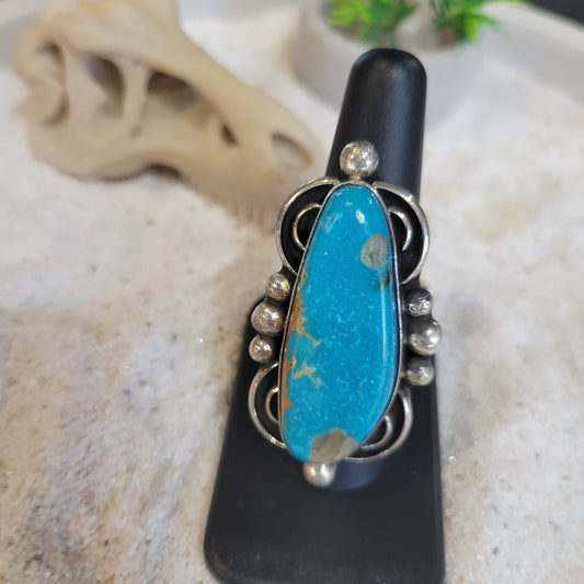 Sterling Turquoise Ring sz. 9