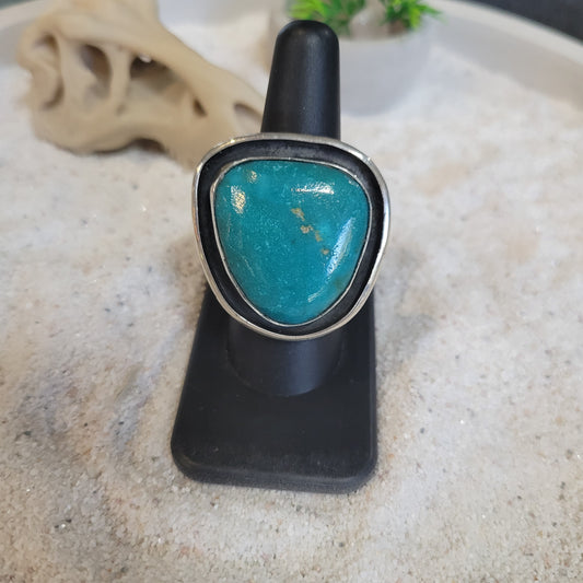 Sterling Turquoise Ring sz. 9.5