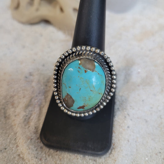 Sterling Turquoise Ring sz. 10