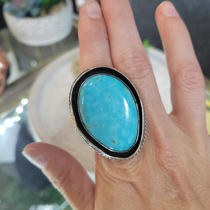 Sterling Turquoise Ring sz. 10