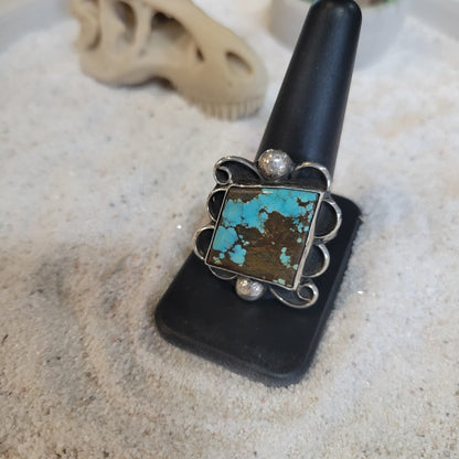 Sterling Turquoise Ring sz. 10.5