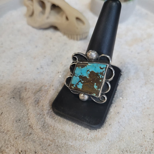 Sterling Turquoise Ring sz. 10.5