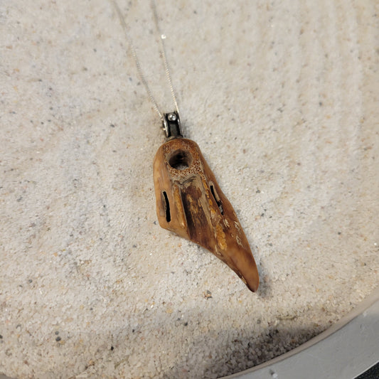 Sterling Fossil Ivory Necklace