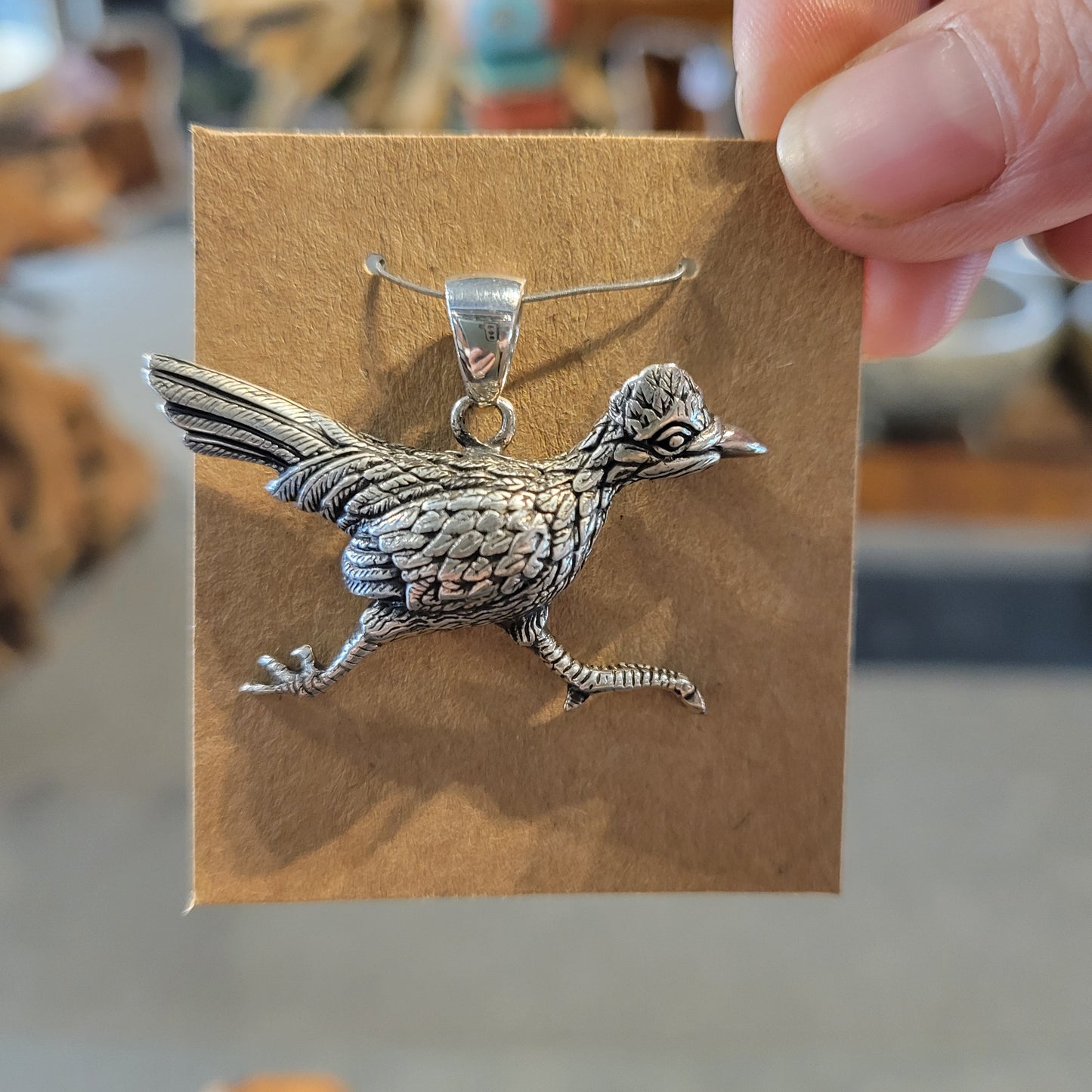 Sterling Road Runner Necklace