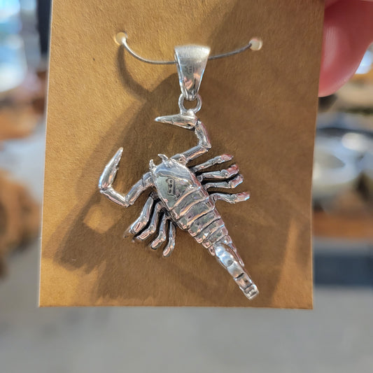 Sterling Scorpion Necklace