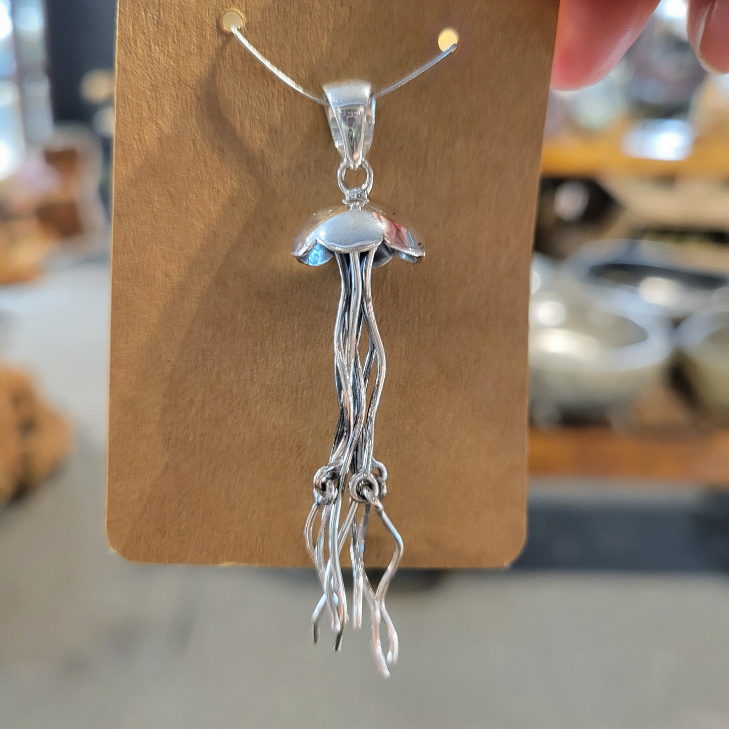 Sterling Jellyfish Necklace
