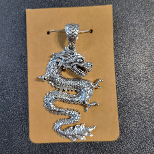 Sterling Chinese Dragon Necklace