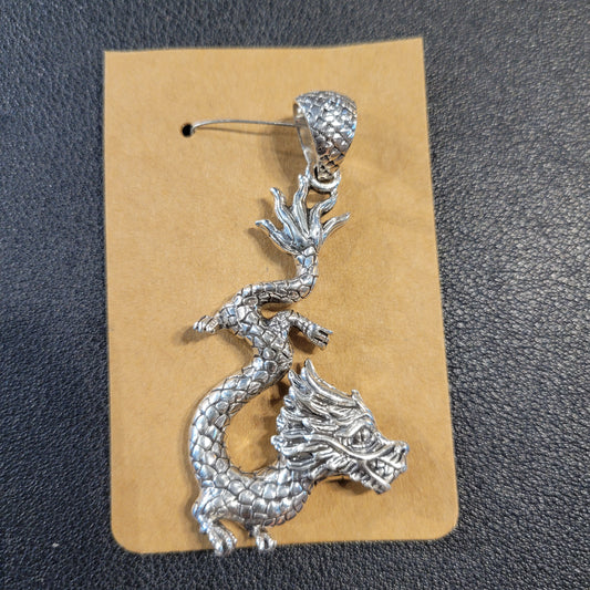 Sterling Chinese Dragon Necklace